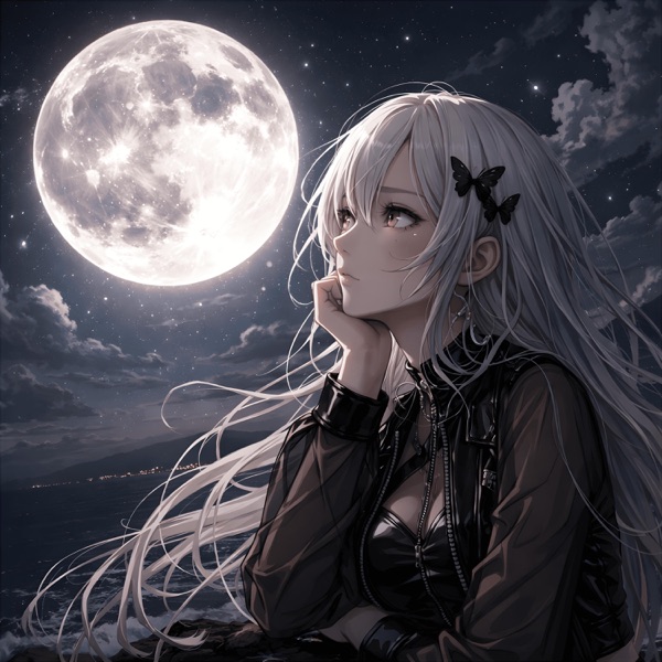 Kaedeのシングル今宵の月はSuper moonの配信ジャケット