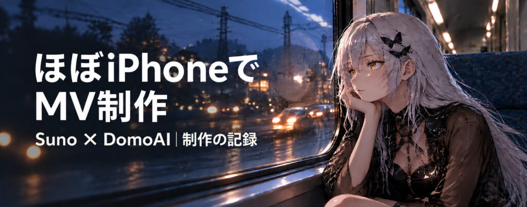ほぼiPhoneでMV制作｜SunoとDomoAIを使った制作の記録